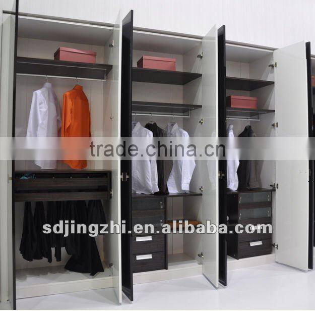 Modern black& white acrylic wardrobe