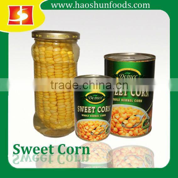 Canned Whole Kernel Sweet Corn DOMEE brand Yellow Corn