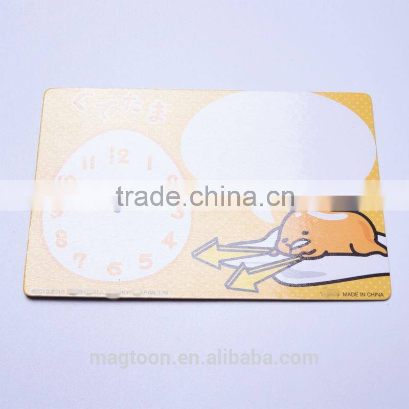 cute carton egg baby design kids promotional gift flat paper magnetic writing board with mark pen