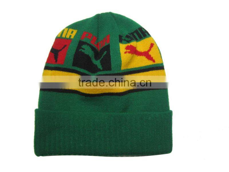 Good quality top sale fashion knitted beanie hat