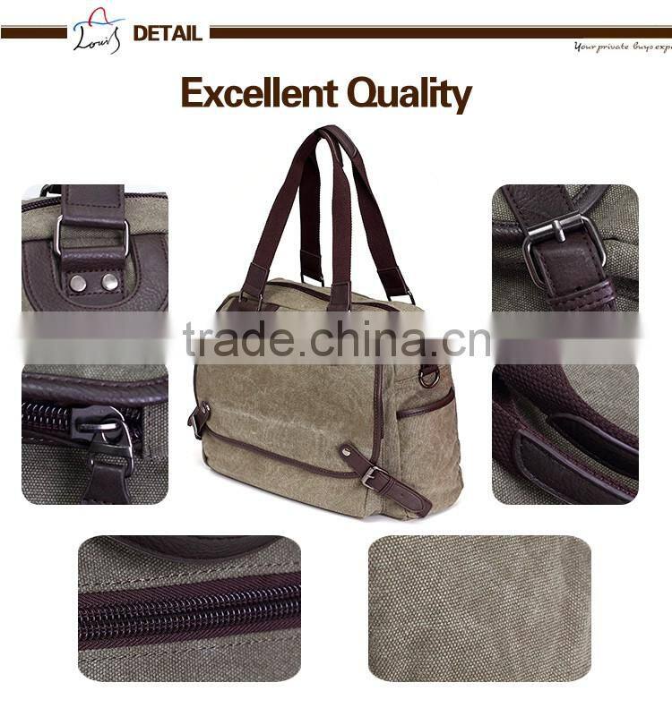 wholesale blank green canvas tote man Bag