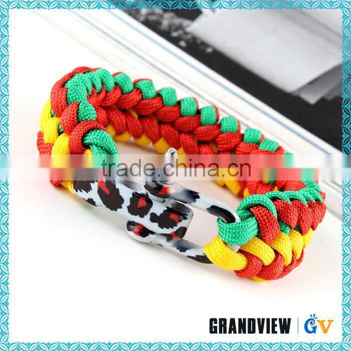 Promotional various durable using 3 color paracord bracelet