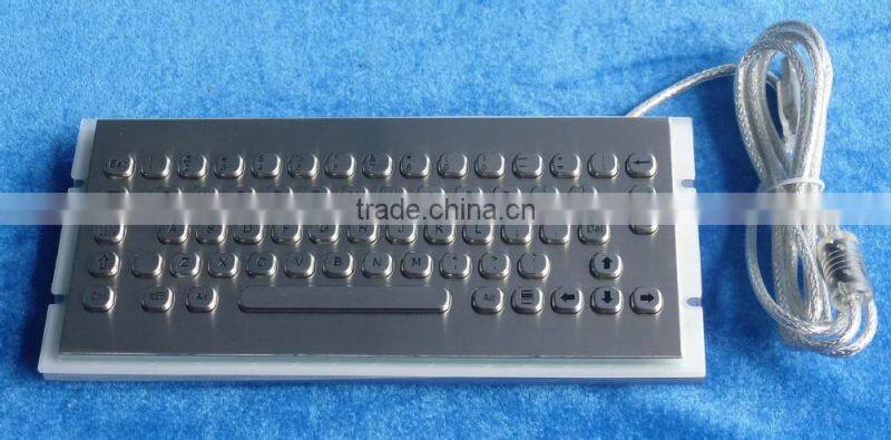 Industrial metal mini 2mm long stroke keyboard