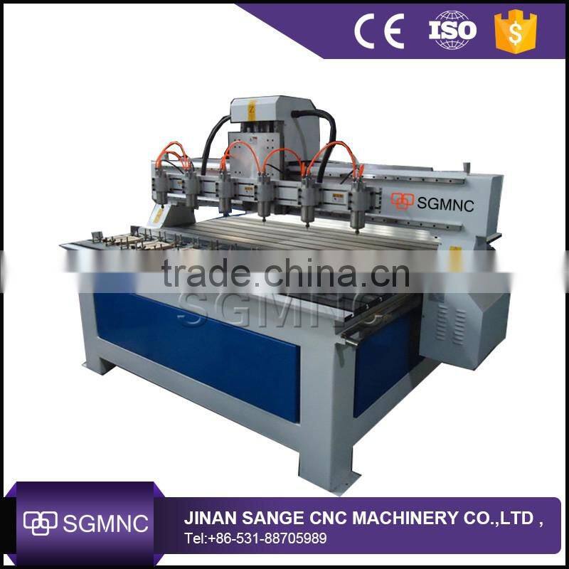 Chinese multi head 4 axis cnc machine with rotary
