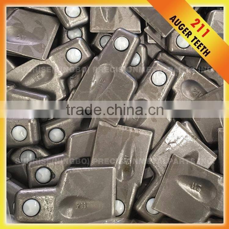 211 Pengo Replacement Wear Parts Forged Teeth Dirt Gage Tooth for Augers