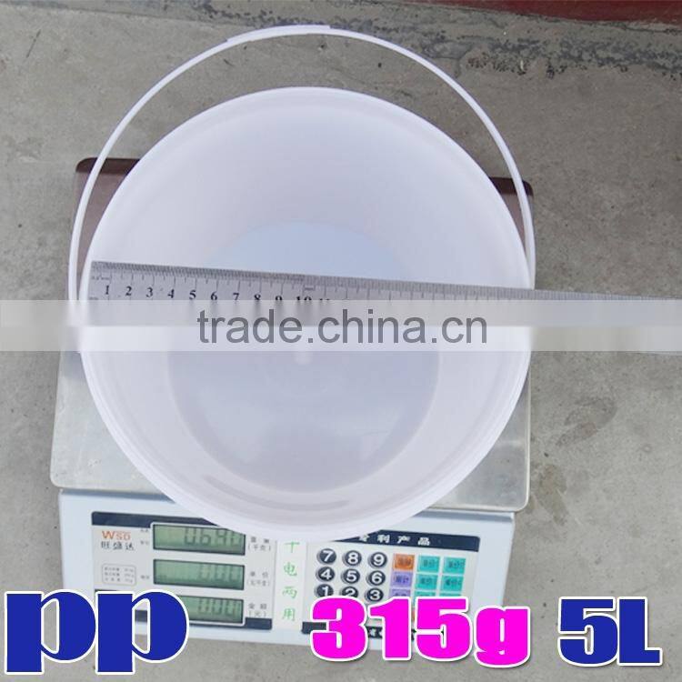 10L food grade PP plastic bucket with lid with handle