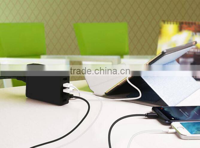 Newly arrival qc 2.0 charger 75% faster charging speed multi usb charger 8A 40W for mobile phone tablet