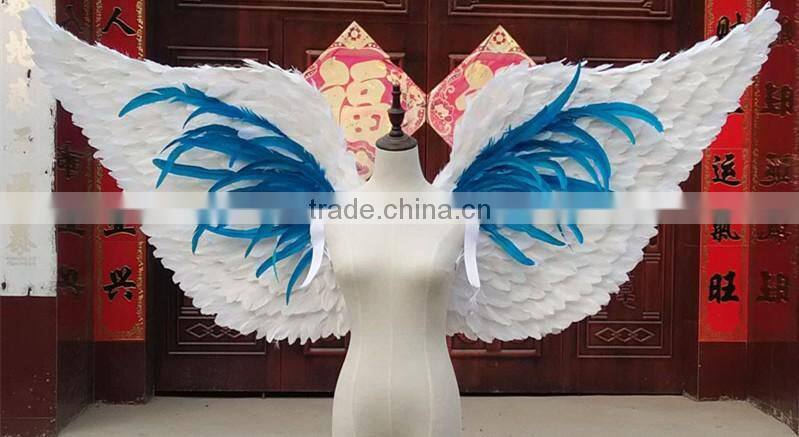 beautiful customized colorful fairy wings made of feathers for party