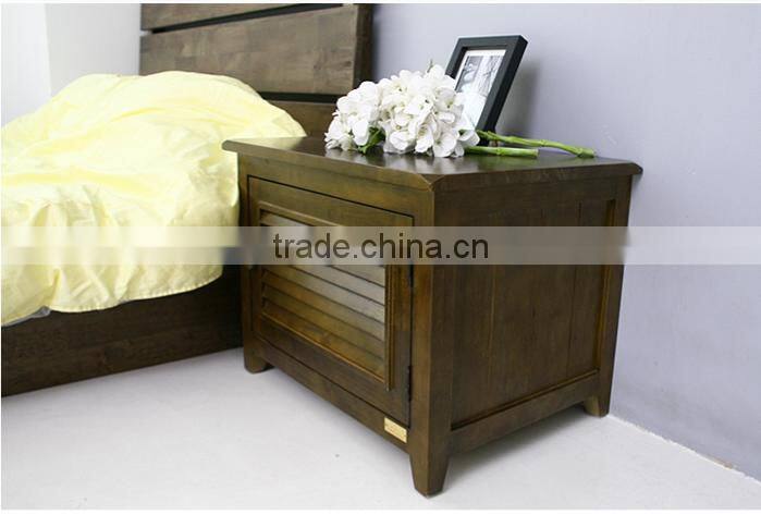 White side table Bedroom Furniture Nightstands