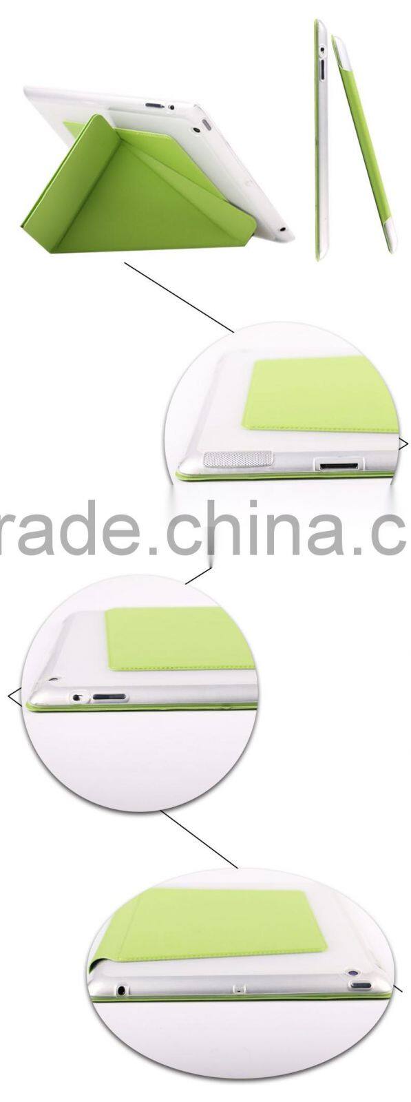 2016 Fashion PU leather back cover for ipad hard phone case