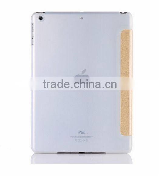 Pu leather three folder Transformers case for tablet For ipad air case D0107