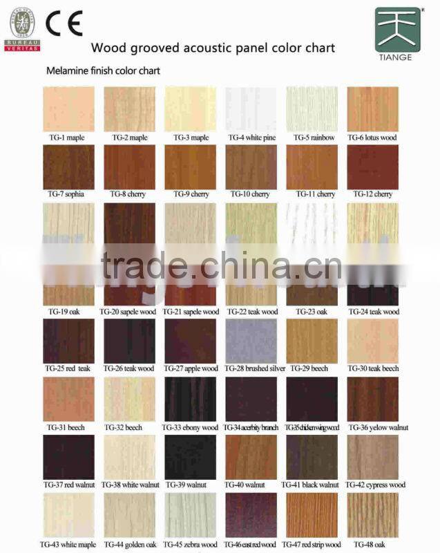 melamin and veneer plate/ mdf wall panel/ mdf acoustic ceiling board/