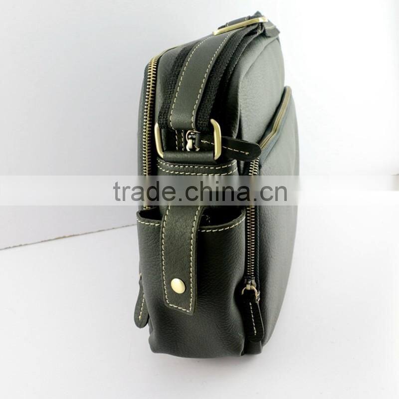 Hot selling fashion new style business genuine leather briefcase for men