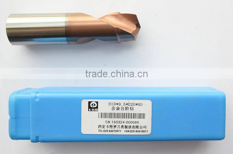 New design Step Twist Drill bits carbide solide tungsten made in China