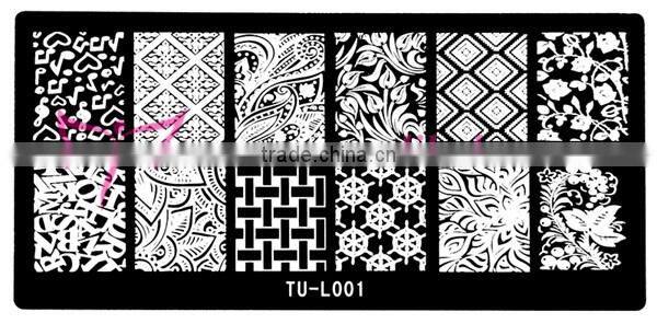 New TU-L series nail art stamping plate,China cheap price nail art stamping plate