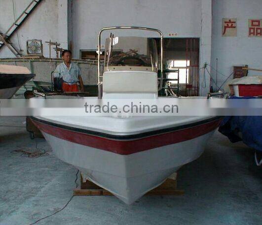 SD430 fibergalss small sport fishing boat 4.3m for 6 persons