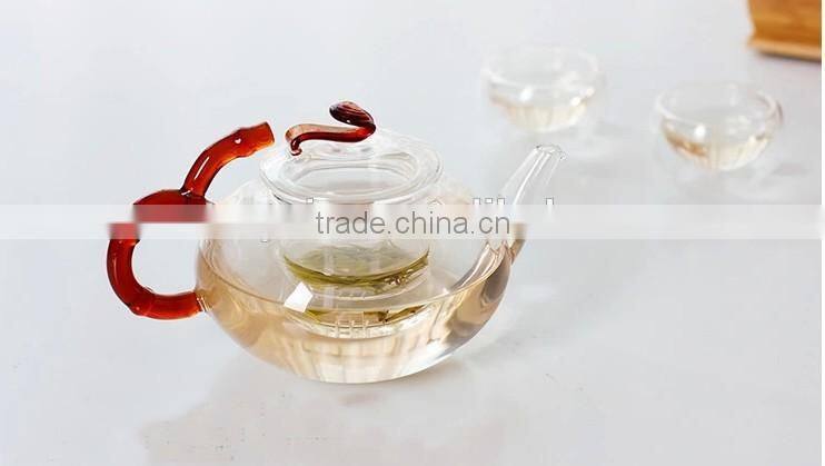 Hot Sale Home Decoration Borosilicate Glass Tea Coffee Pot