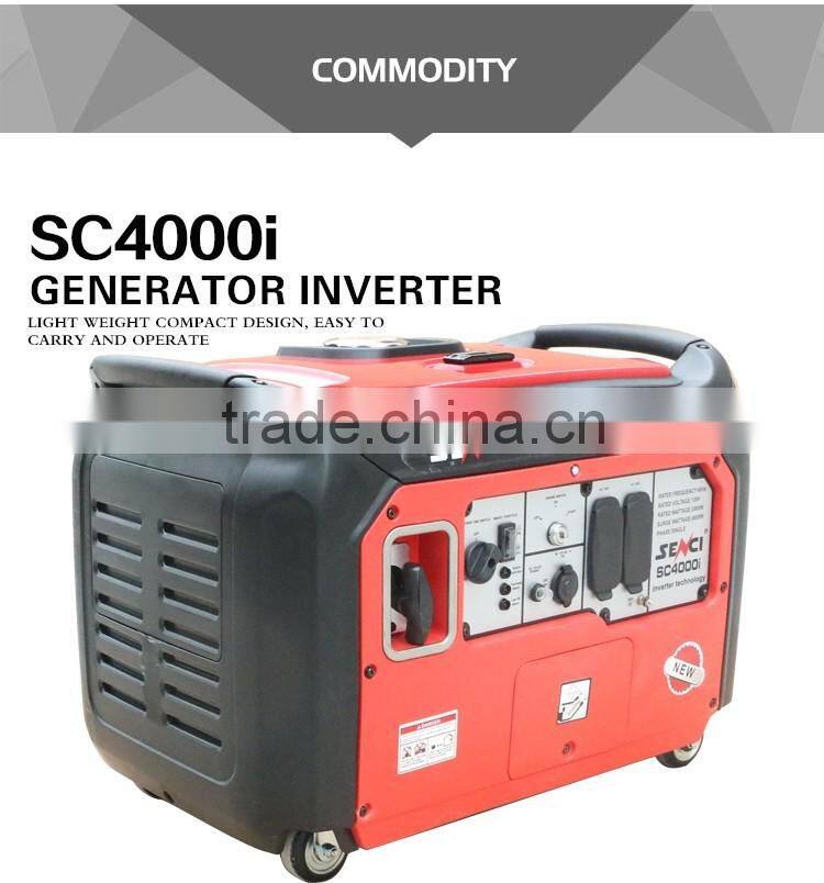 3.5Kw Super Quiet Silent Gasoline Power Inverter Generator With Muffler For Home Use