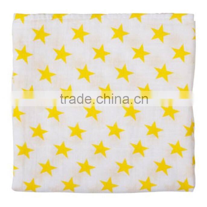 100% Cotton Premium Soft Baby Swaddle 47*47 Large Newborn Muslin Blanket