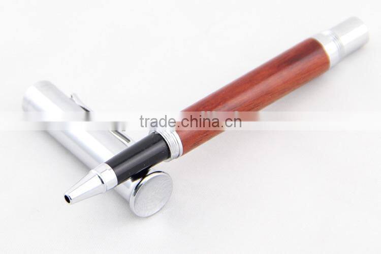 transparent liquidly ink wooden gel pen