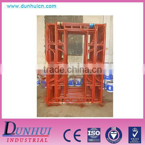 Door type step gate open end frame scaffold