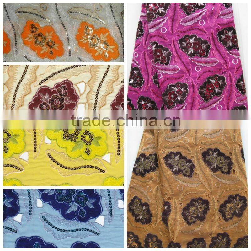 African Velvet Lace Fabric, Handcut Velvet Lace