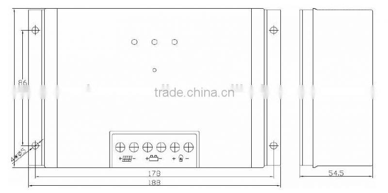 10a 12v/24v fast charge MPPT Solar Charge Controller for solar power system with LED indicator