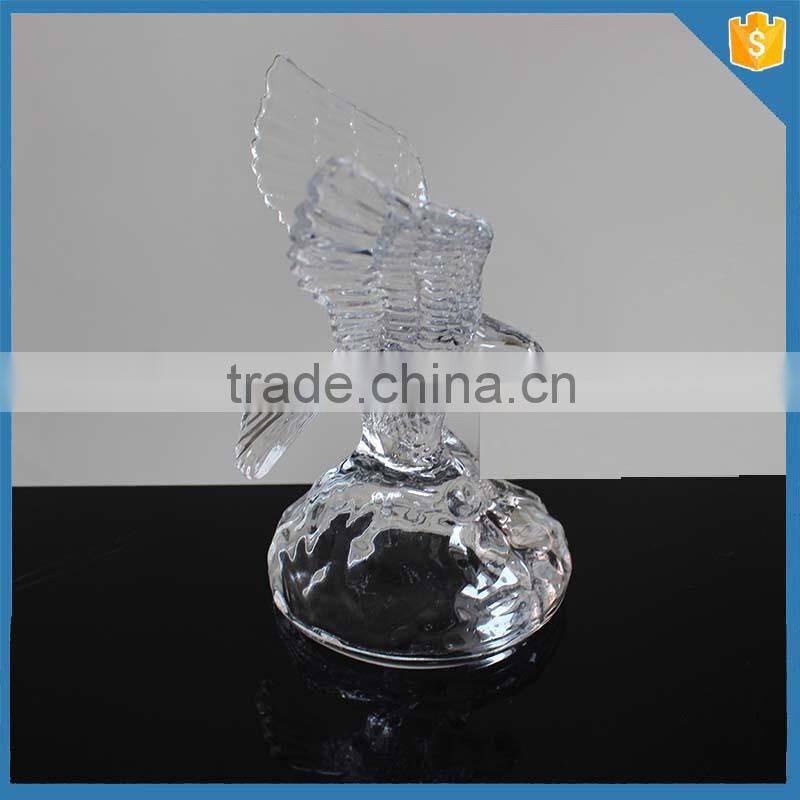 Eagle animal shape decorative crystal glass figurines wholesale