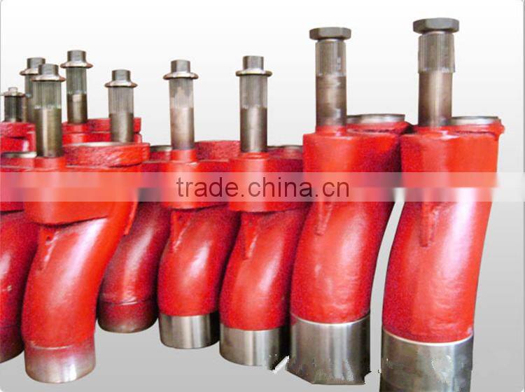 Concrete pump s-valve swing valve