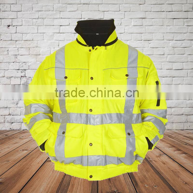 Safety garment jacket high visibility garments
