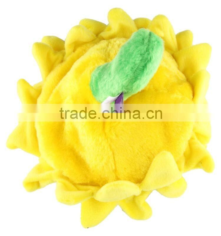 St creative design kids toys type sunflowers with small bird real stuffed soft toys