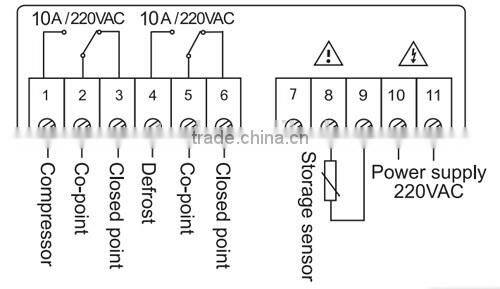 middle-low temperature cold storage Temperature Controller STC-8080A+