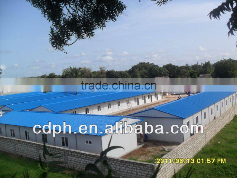 Steel prefabricated house prices with sandwich panel