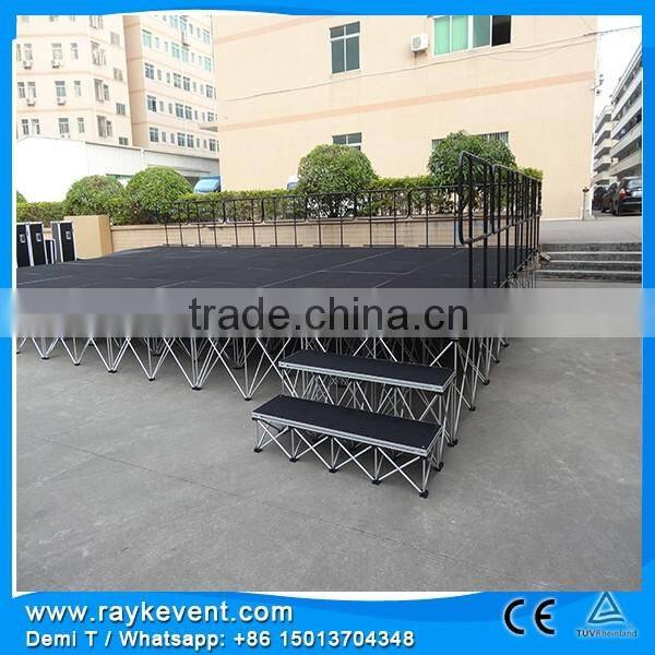 Hot hydraulic revolving stage curtain system stage truss for sale