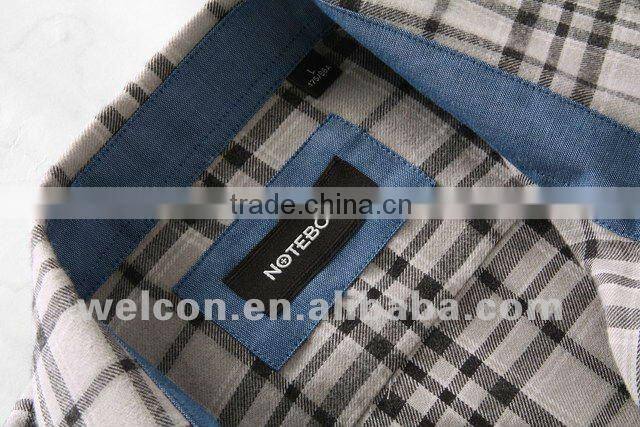 Latest men's 100% cotton long sleeve fashion casual classic colour plaid flannel shirts