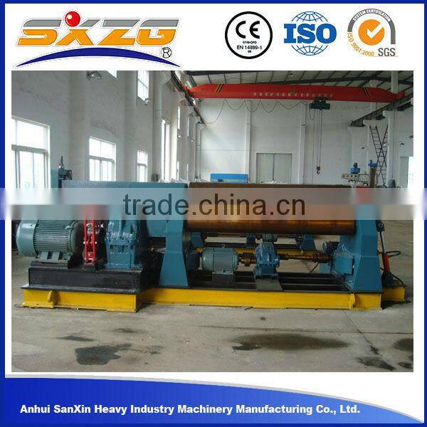 W11 4*1500mm mechanical 3 roller small plate rolling machine