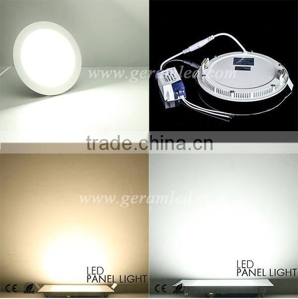 China Best Quality CE ROHS Round Square Ultra Thin 3W 6W 9W 12W 18W Panel Light LED