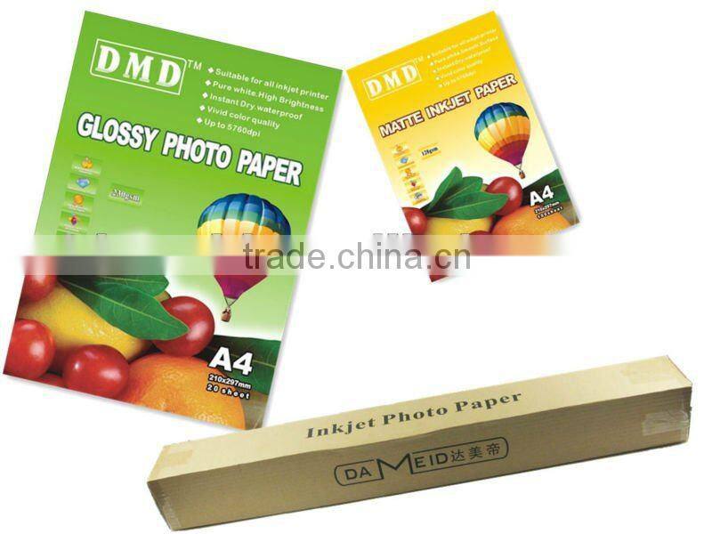 matte inkjet paper 108gsm, for inkjet printer used,matte film inkjet paper