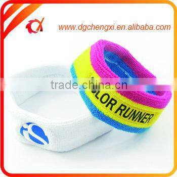 2016 Promotional custom cotton embroidery headband