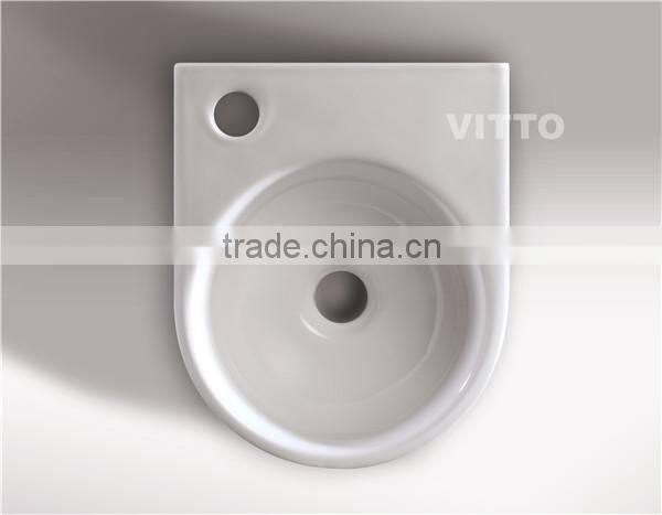 VITTO small size ceramic wall hung basin