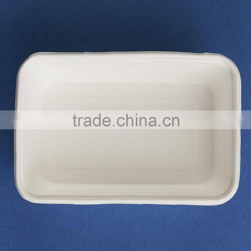 BX-0705 rectangle disposable 100% biodegradable sugarcane box