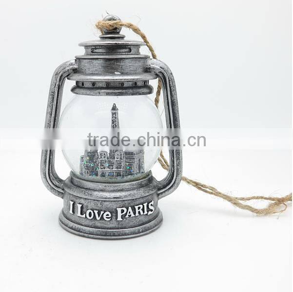 Castle souvenir water globe with snow blowing and LED gifts for lover and souvenir