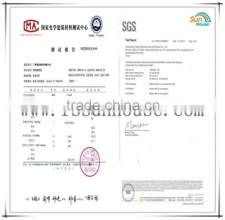 1mm Polycarbonate Clear Plastic Roofing Sheet