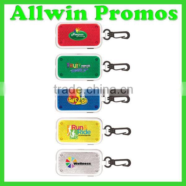 Promotional LED Flashlight Reflector with Keychain