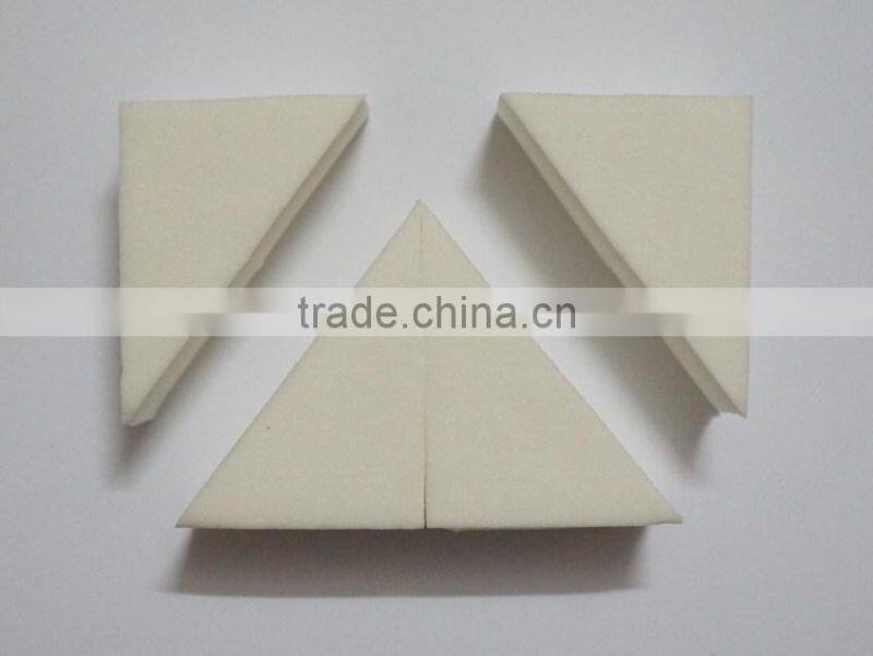 Free sample triangle powder puff hydrophilic make up puff