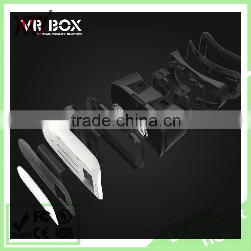 3D VR glasses virtual reality VR BOX2.0 cardboard with Game Remote Controller