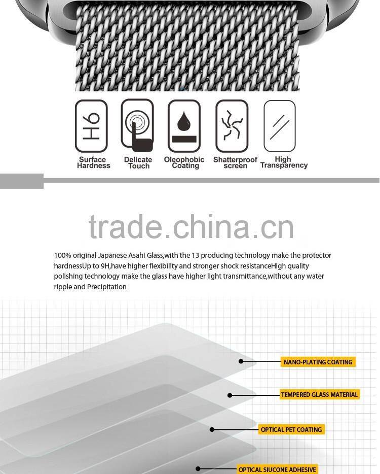 Real Shot 3D Full Cover Tempered Glass Screen Shield For Apple Watch