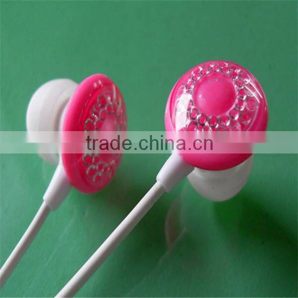 Crystal decoration ear phone for promotion samsung galaxy note