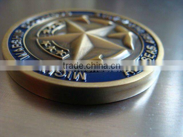 High quality for costomized 3D metal coin