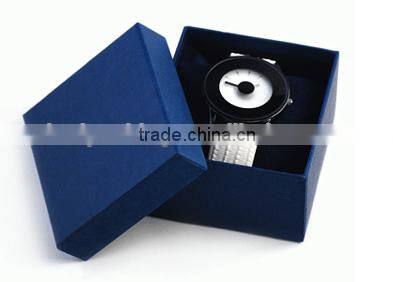 Luxury black paper watch box with lid packaging wholesale